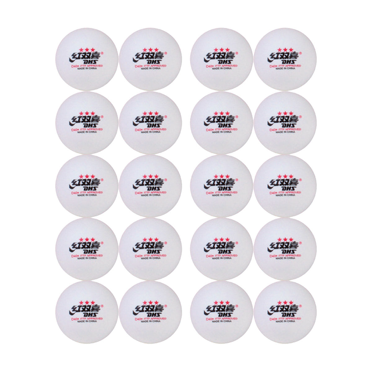 20pcs Indoor Table Tennis Balls 40mm ABS
