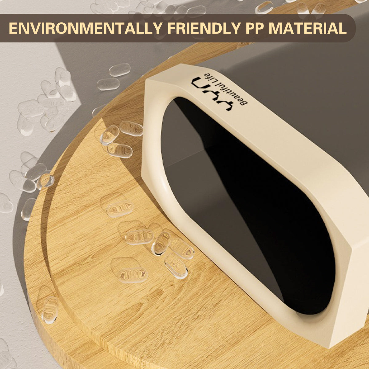 40L Slim Open-Top Waste Bin for Kitchen