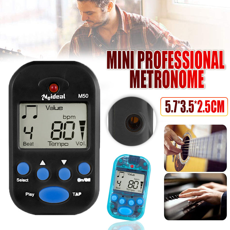 Digital Clip-On Mini Metronome LCD and TAP Mode