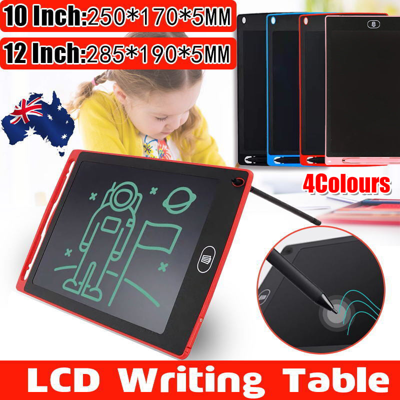 LCD Writing Tablet 10-12 Inch Drawing Board Notes