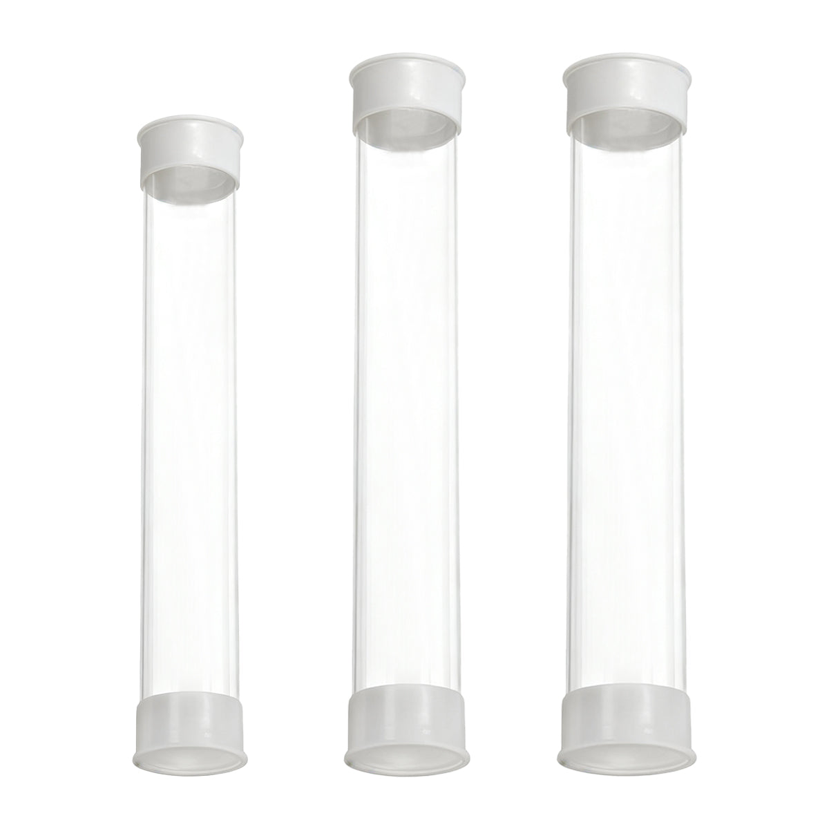 20pcs Clear Plastic Packaging Tubes for Artwork