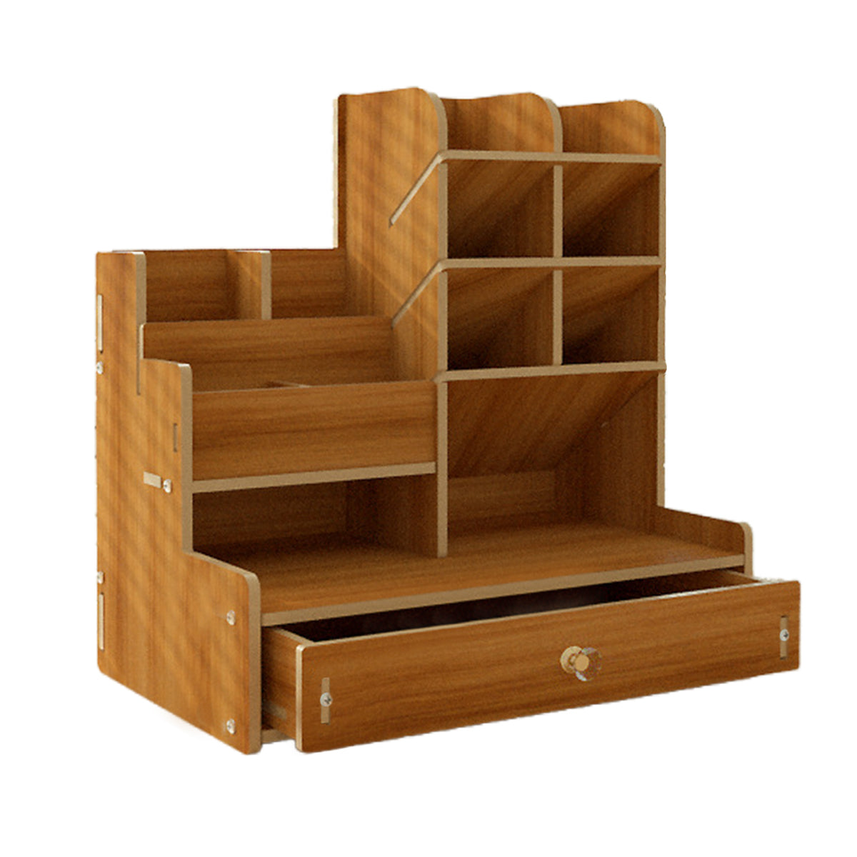 Desktop Office Organizer with Drawer and Pen Holder