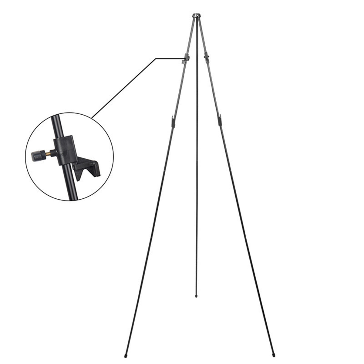 Adjustable Folding Metal Tripod Easel High Stability Stand