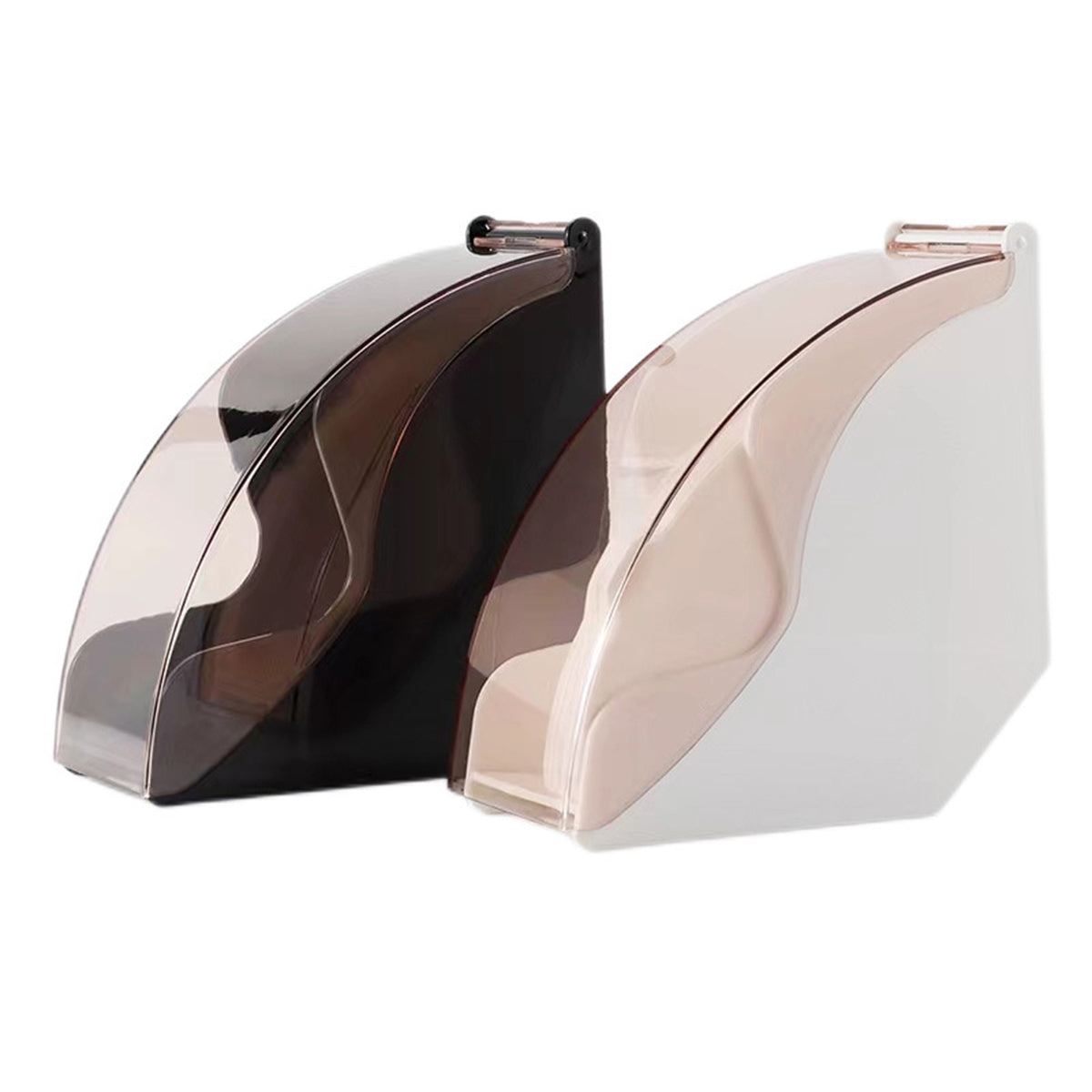 Fan Shaped Coffee Filter Storage Box Dustproof Acrylic