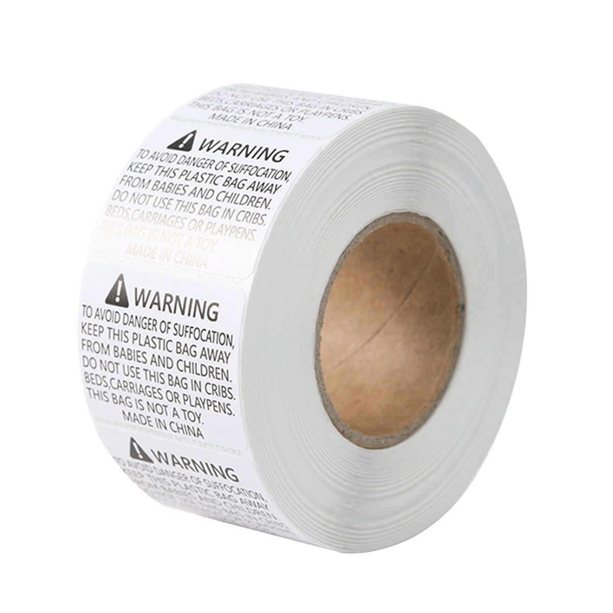 Anti-Choking Warning Labels for Plastic Bags