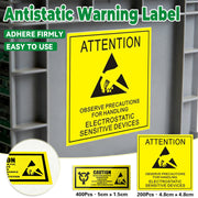 Anti-Static Warning Sticker Labels for Electronics