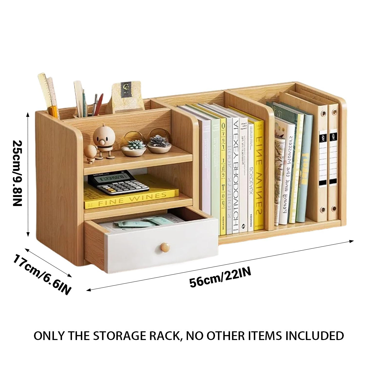 Office Desktop Rack Wooden Storage Organizer for Documents