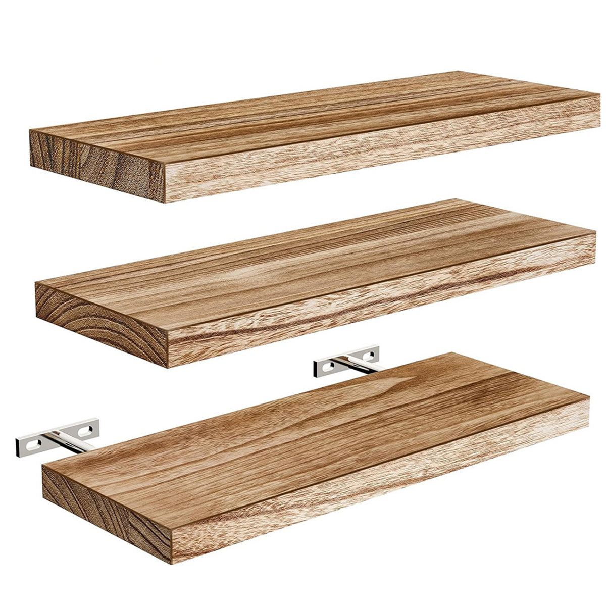 3pcs Wooden Wall Shelf Set for Home Decor