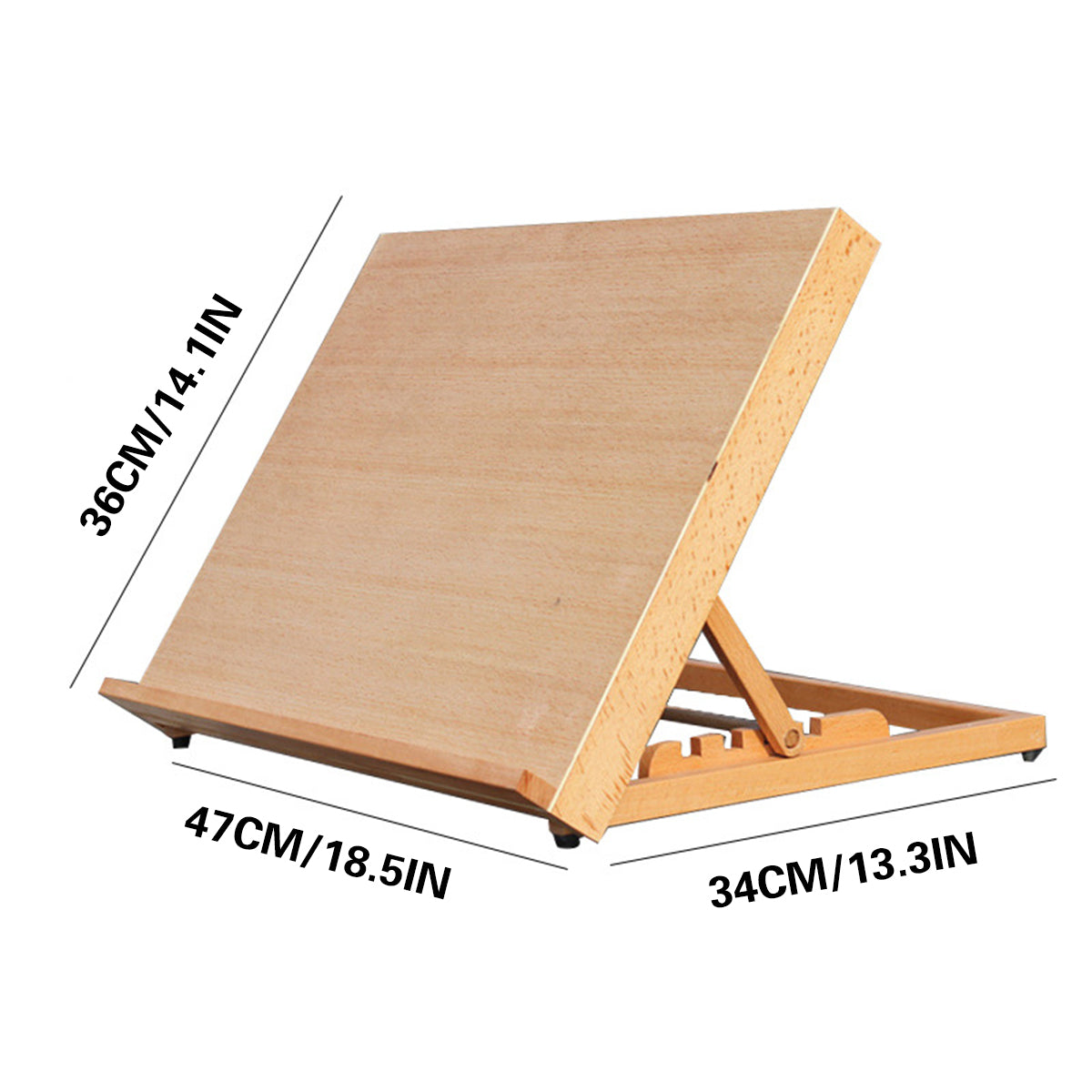 Tabletop Solid Wood Easel Adjustable Wooden Display Stand