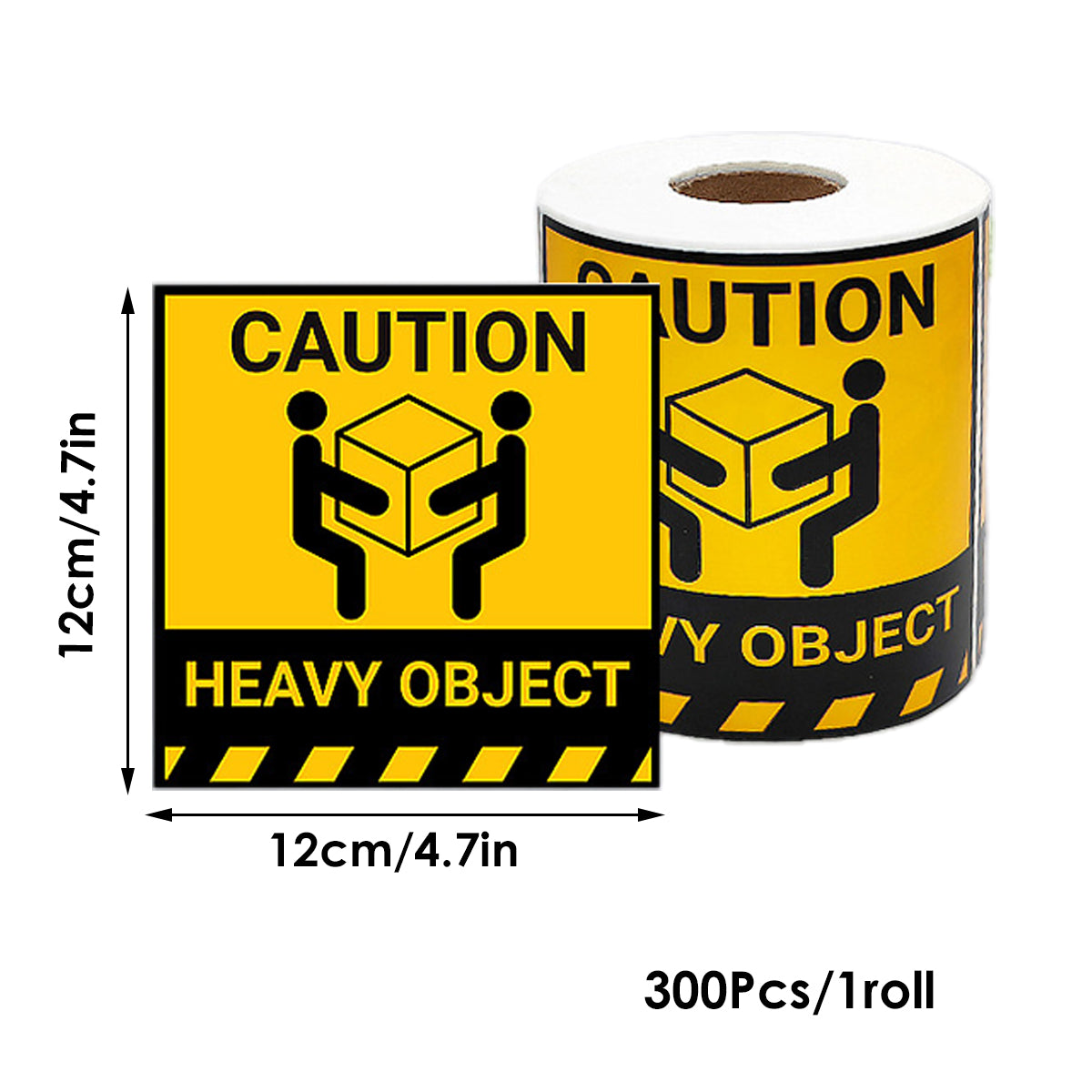 Heavy Object Warning Labels 300pcs Roll