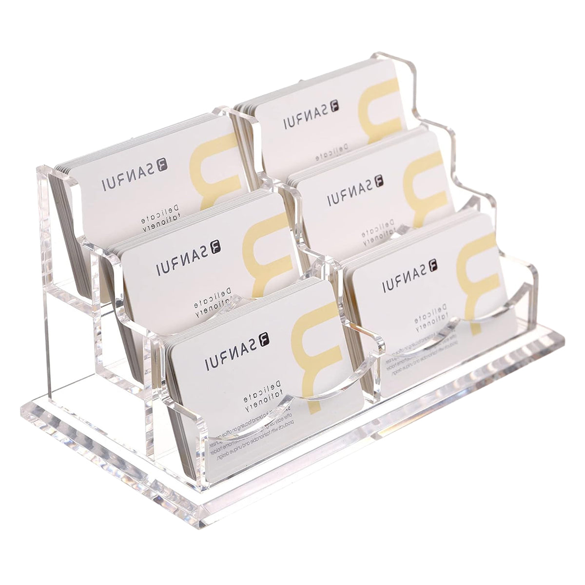 Acrylic Business Card Holder Desk Name Card Display Stand