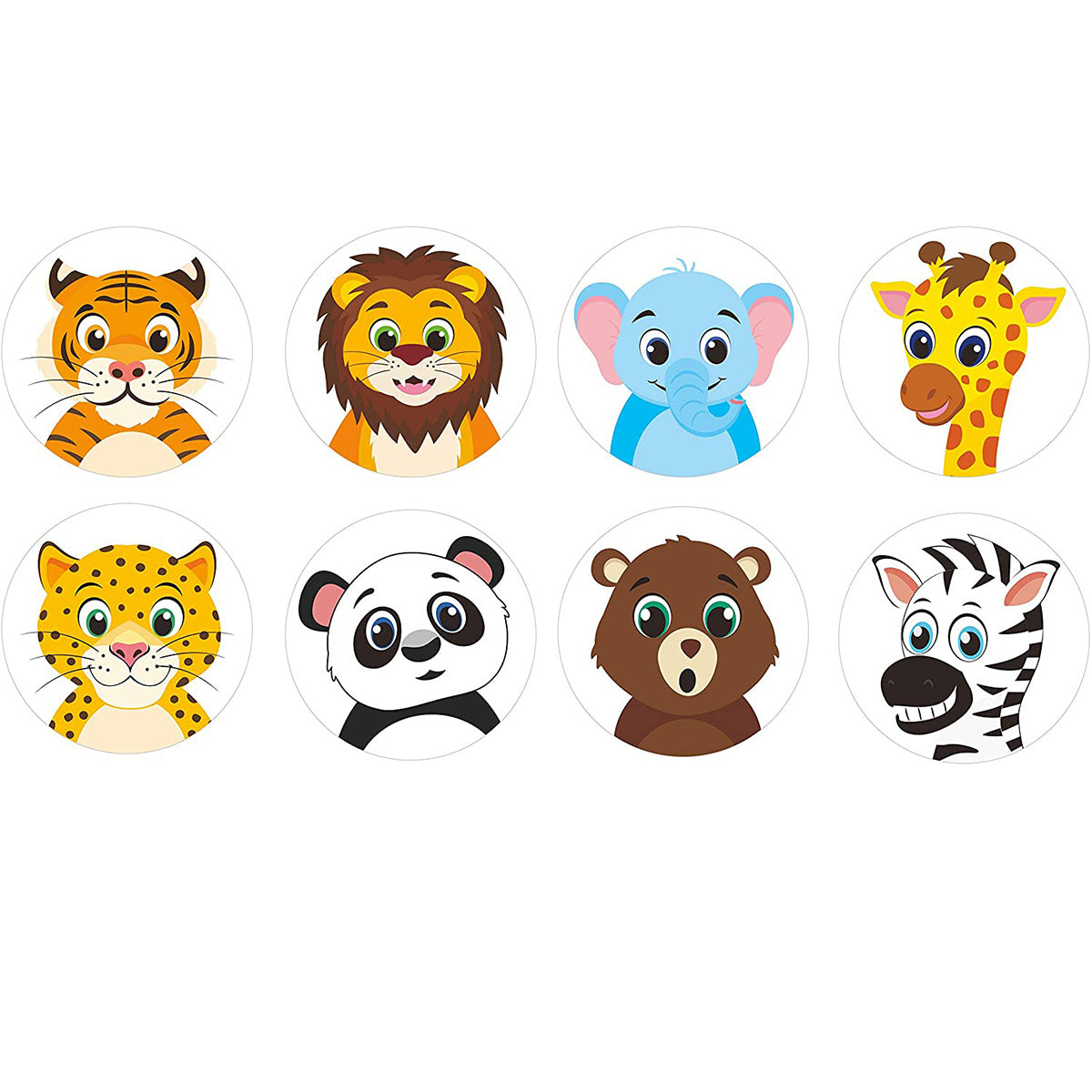 2 Rolls Animal Thank You Stickers Cartoon Kids Gift Labels