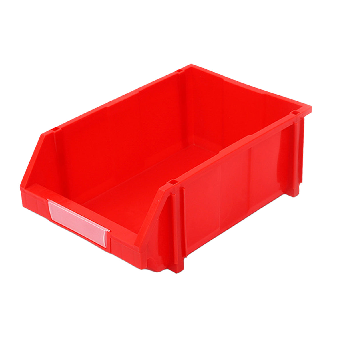 2pcs Slanted PE Storage Box with Label Clip