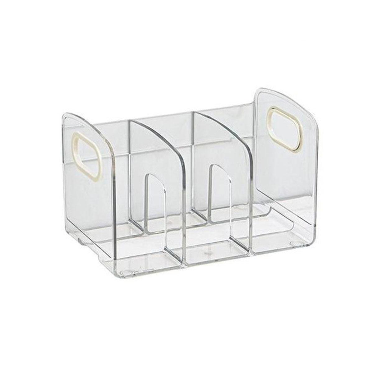 Acrylic Book Stand Transparent Storage Box with Pen Holder