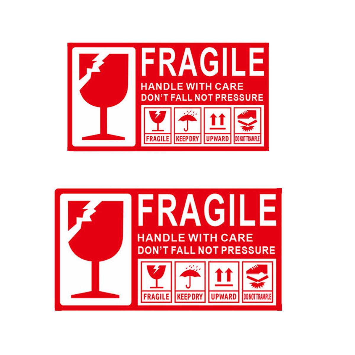 Fragile Warning Stickers Self Adhesive for Parcels
