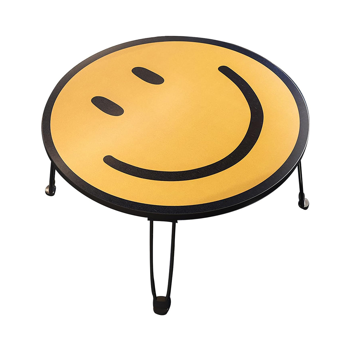 Foldable Small Table with Smiley Face Pattern for Children Use