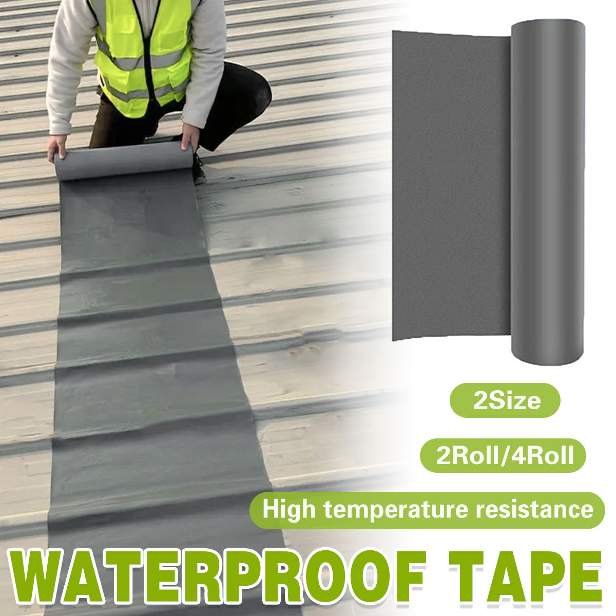 Waterproof Insulation Repair Tape 10/20cm x 5m for Roof Leaks