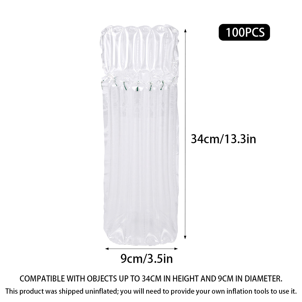 100pcs Air Column Bags for Shipping Void Fill