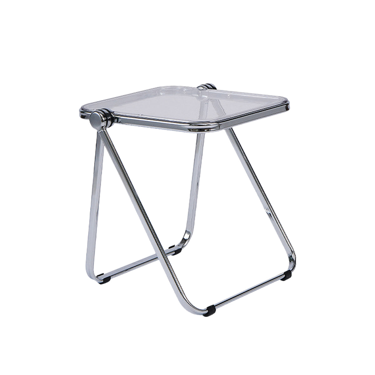 Foldable Transparent Coffee Table with PET Top