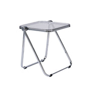 Foldable Transparent Coffee Table with PET Top