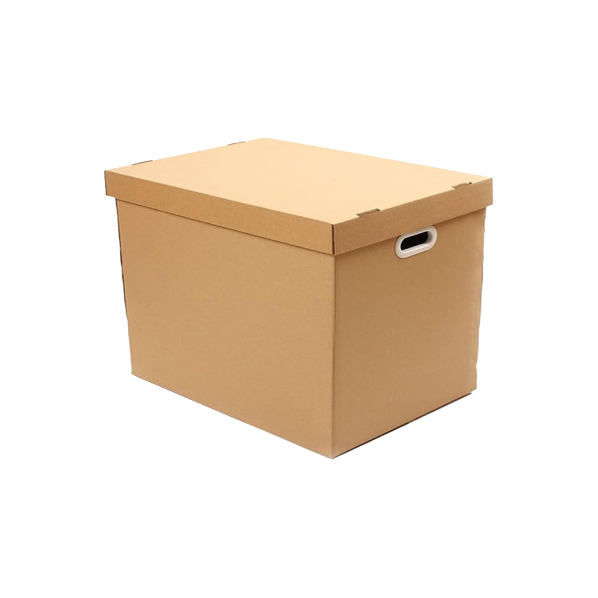 5pcs 80L Kraft Paper Storage Box with Lid