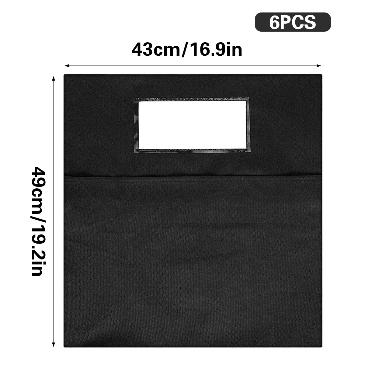 6 Pcs Chair Back Hanging Bags for Classroom