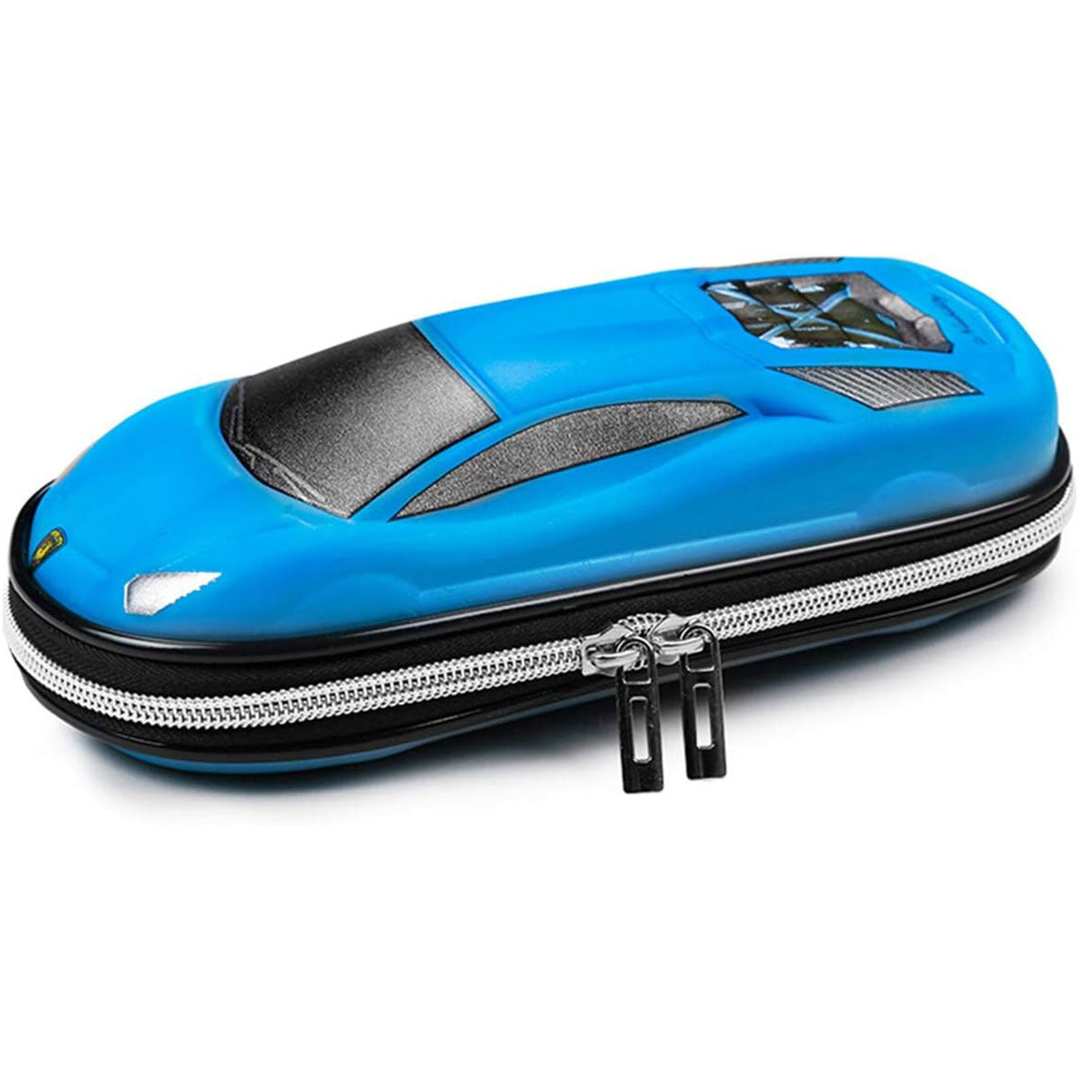 Sports Car Shaped Pencil Case Three Layer EVA Double Zippers