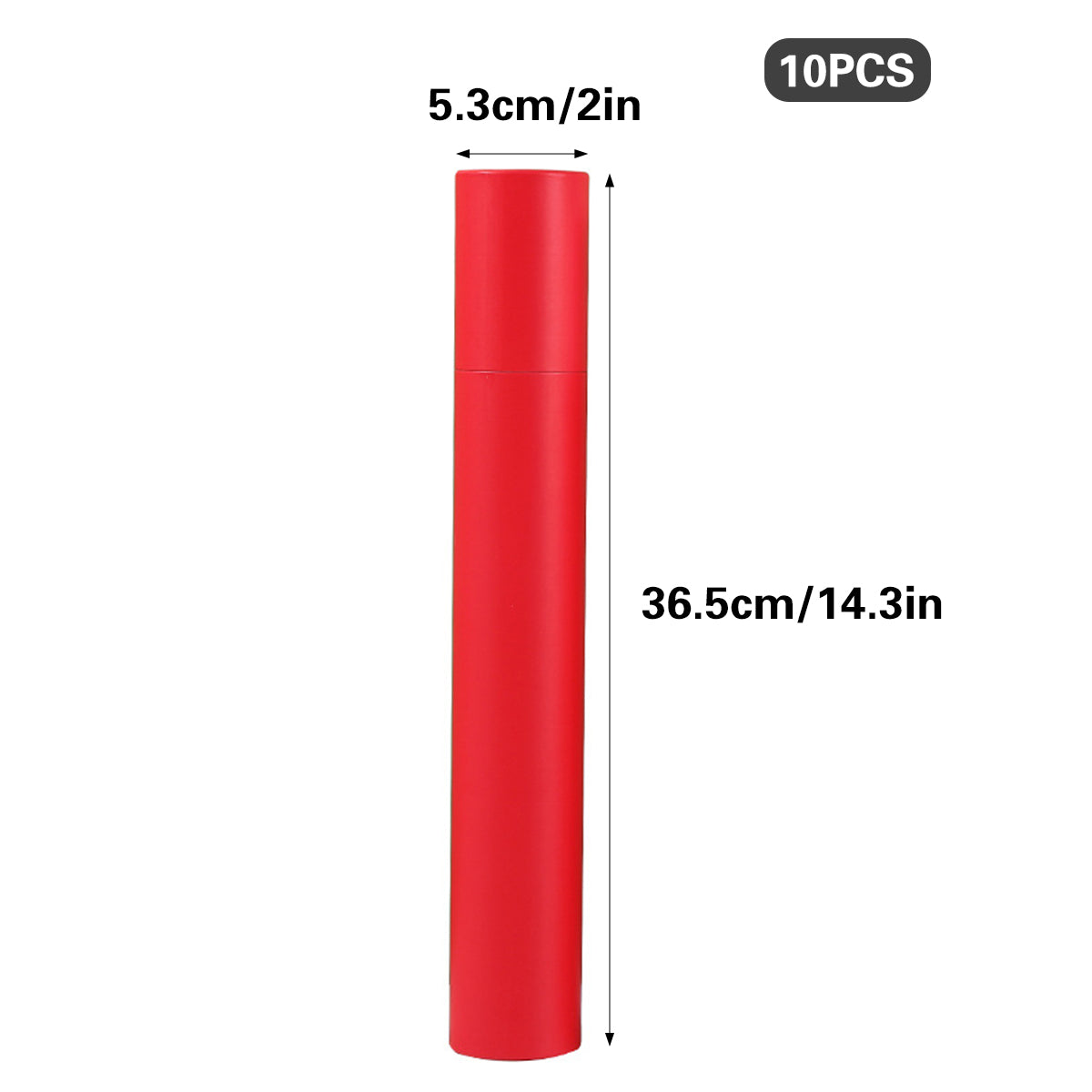 10pcs Red Gift Wrap Paper Tubes for Crafts