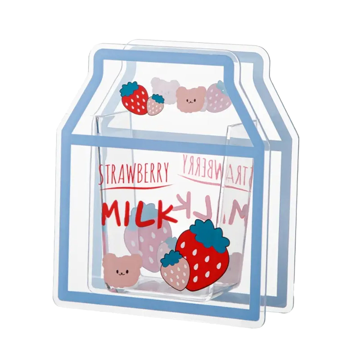 Acrylic Cartoon Pen Holder Cute Desk Organizer for Stationery