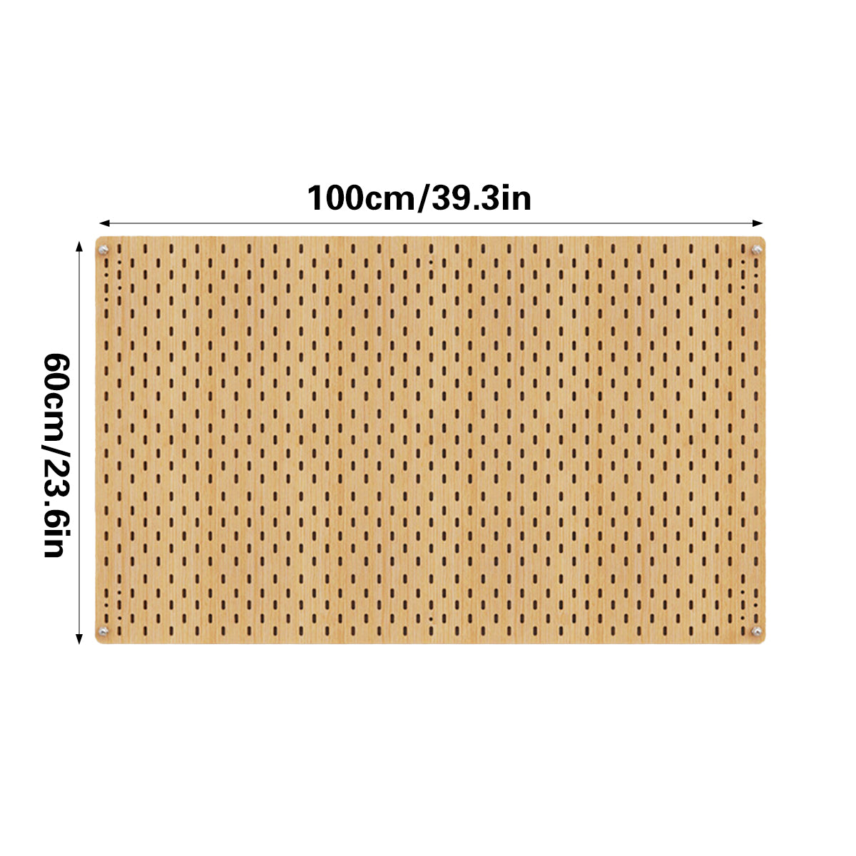 Acrylic Pegboard Wall Organiser 100x60cm