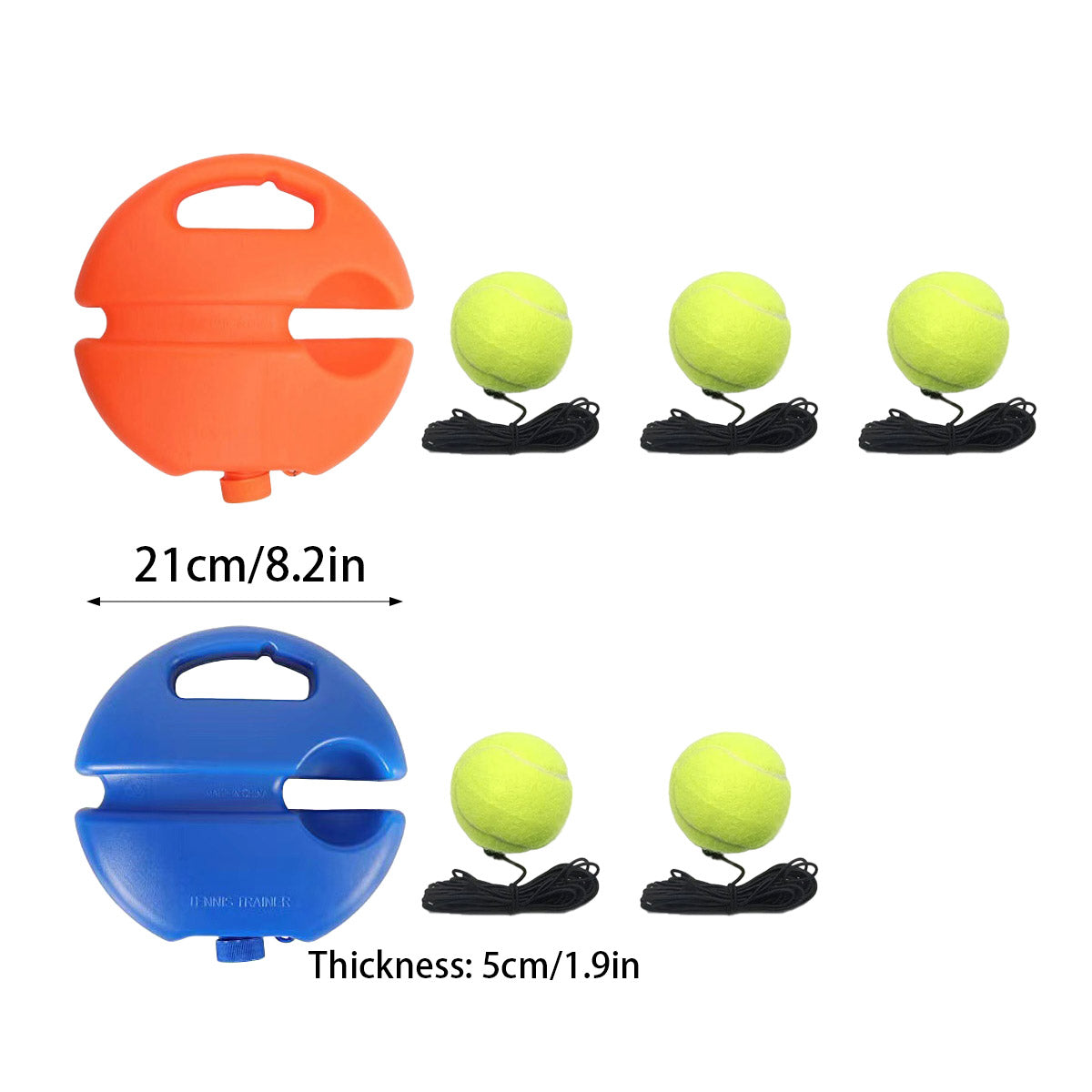 Tennis Trainer Rebound Ball with Elastic Cord Base