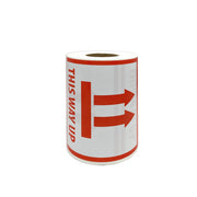 300pcs 12x12cm This Way Up Warning Sticker Roll