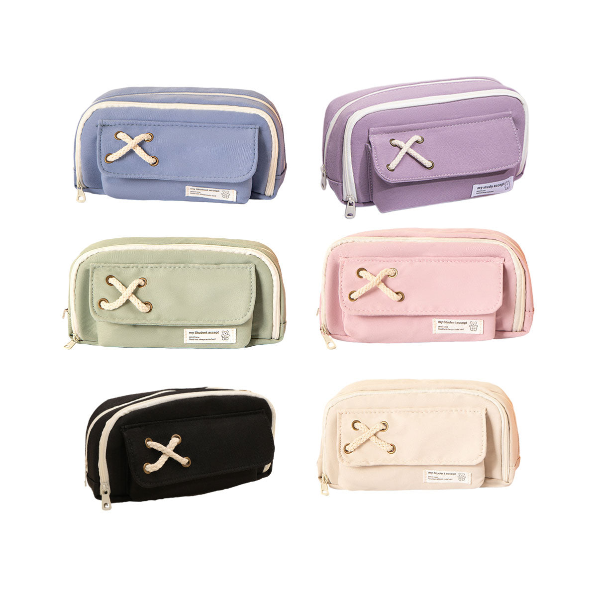 Pencil Case Large Capacity Layered Storage 6 Colours