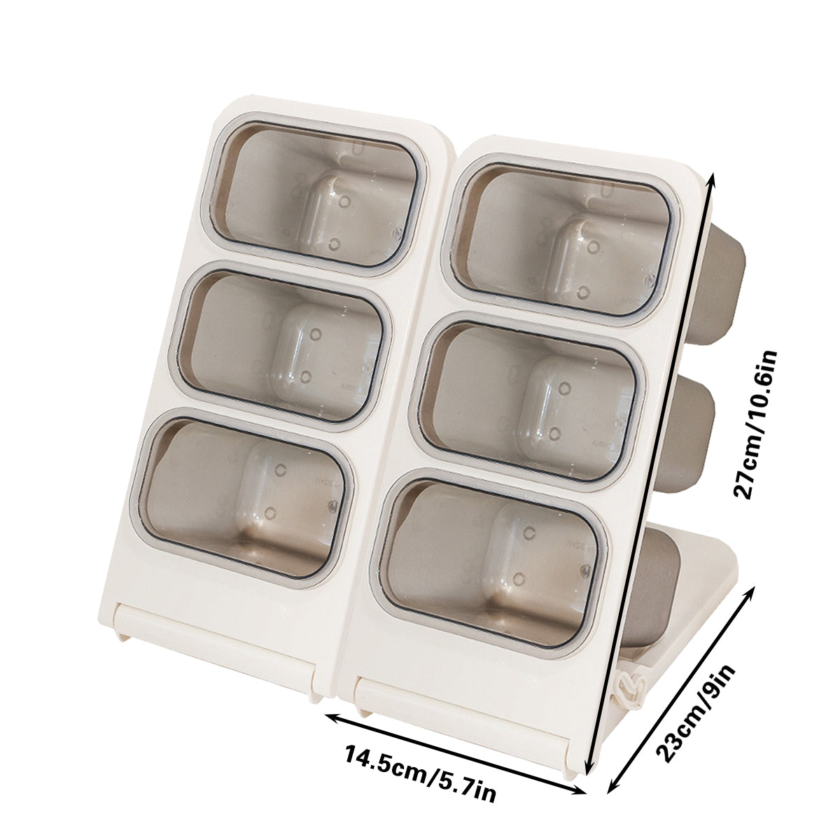 2 Pcs Large Capacity Desk Organiser Slanted Pen Holder PET ABS