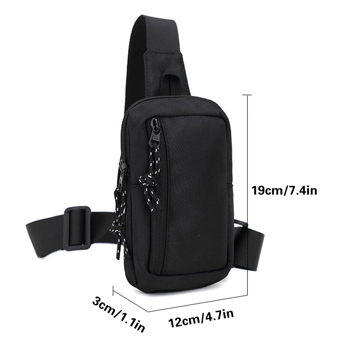 Mini Crossbody Chest Bag Oxford Fabric Daily Use