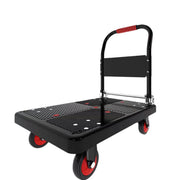 Folding Handle Flatbed Cart with 275kg Capacity