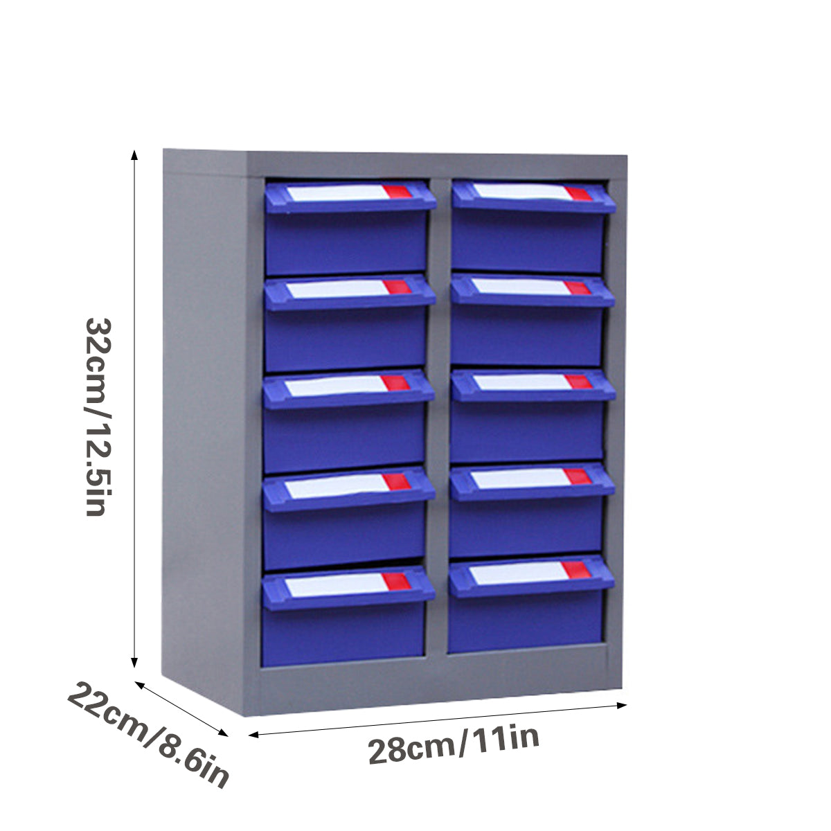 10-Drawer Parts Cabinet for Workshop and Garage