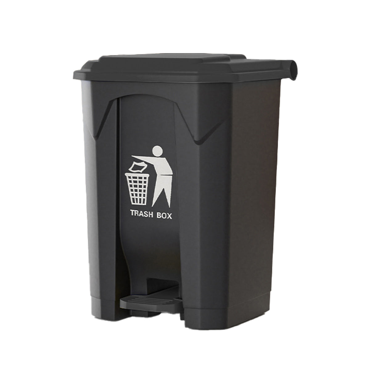 100L Pedal Trash Can with Lid and Elevated Base
