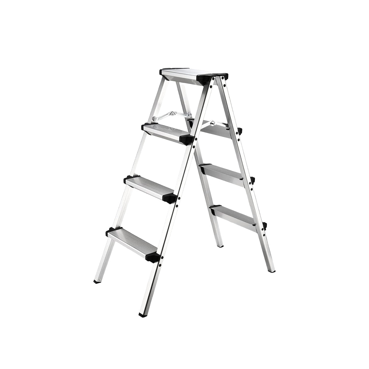 Double-Sided Aluminium Folding Ladder 4 or 6 Layer