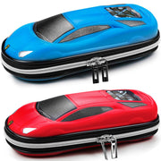 Sports Car Shaped Pencil Case Three Layer EVA Double Zippers