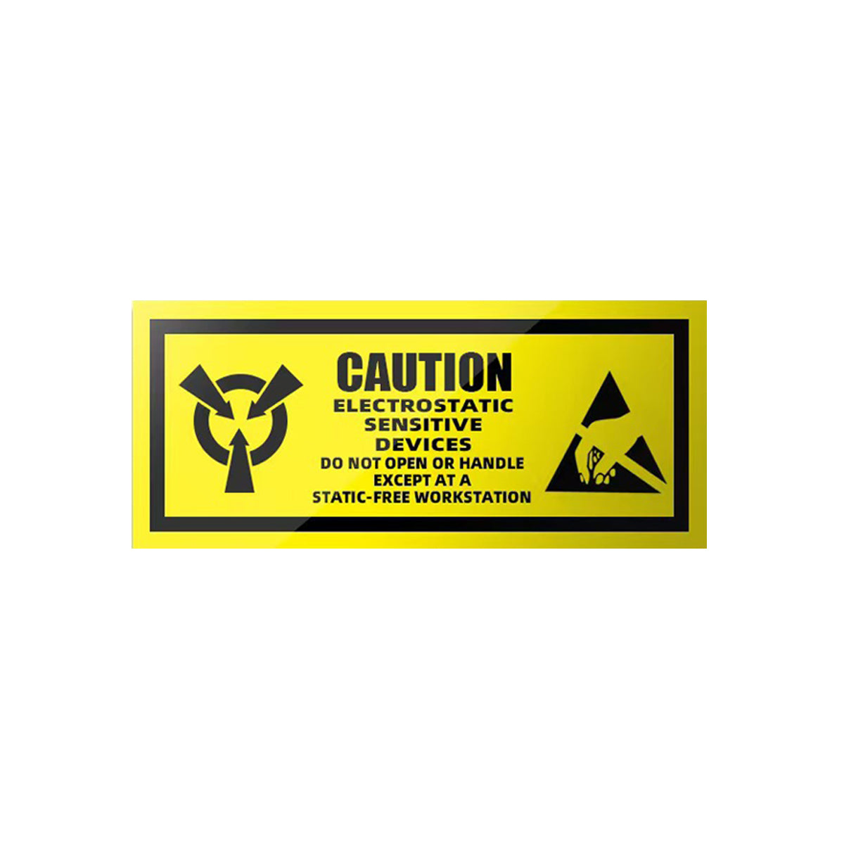 Anti-Static Warning Sticker Labels for Electronics