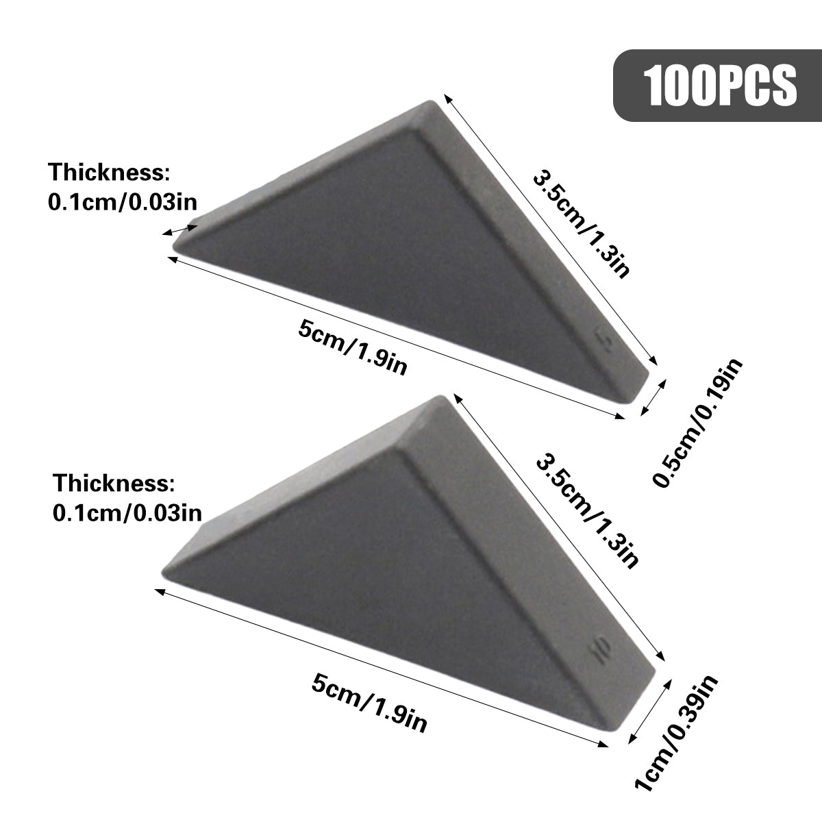 100pcs Triangle Corner Protectors for Glass Edges