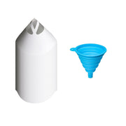 100 Paper Funnels with Silicone Funnel for Liquid Transfer