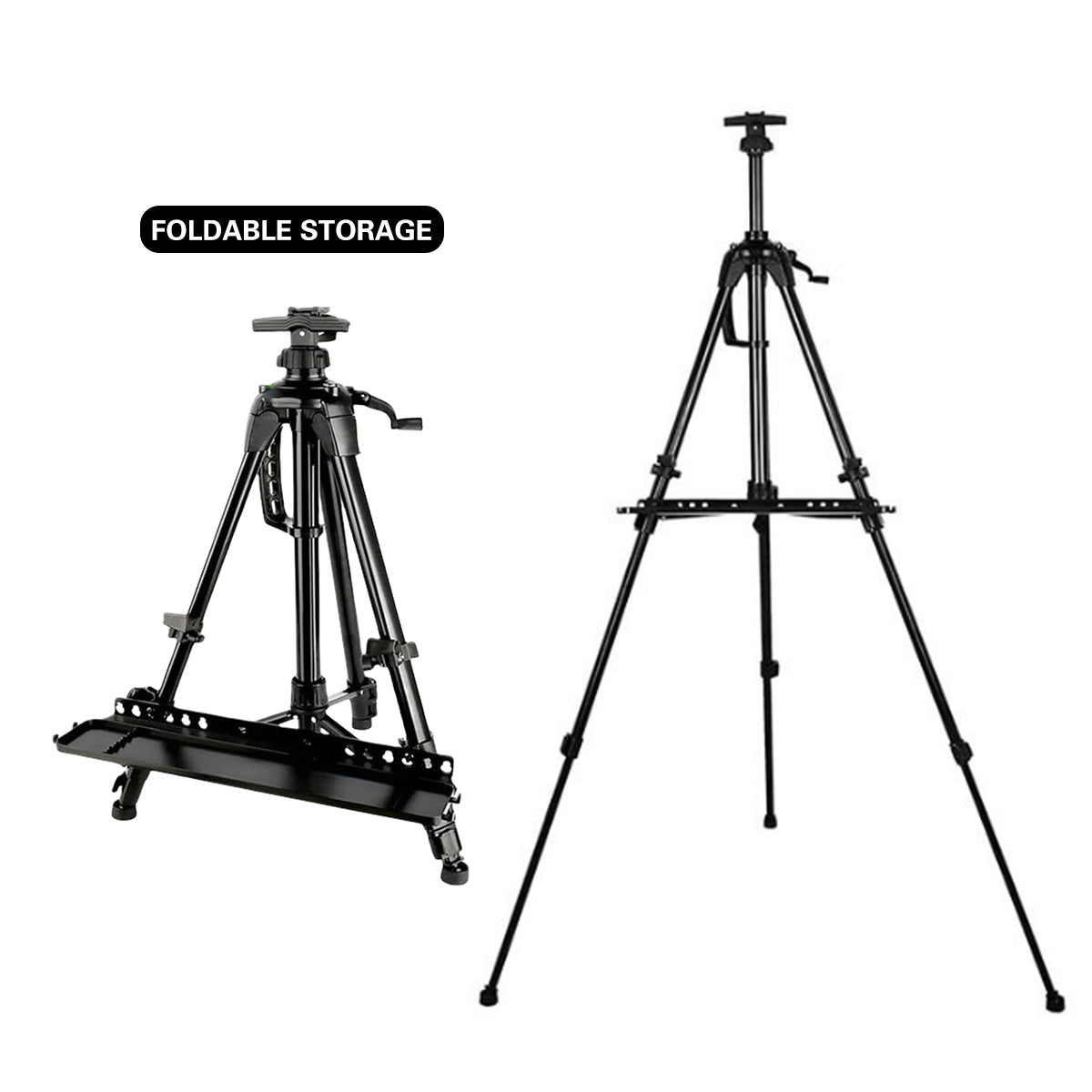 Portable Metal Artist Easel Adjustable Tripod Display Stand