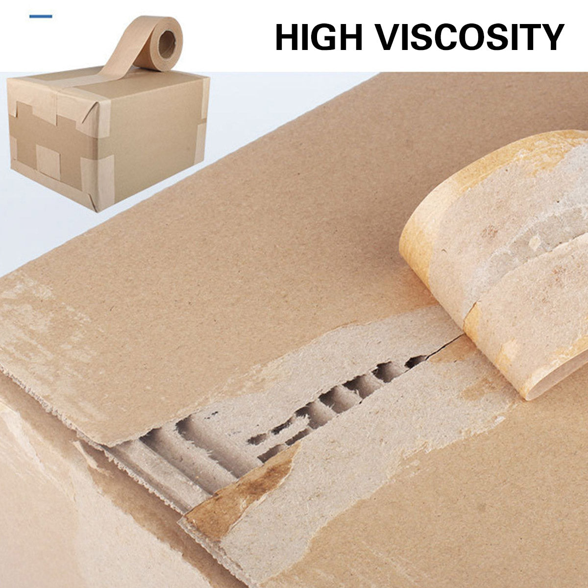 3 Rolls Water Activated Kraft Paper Tape 4.5m