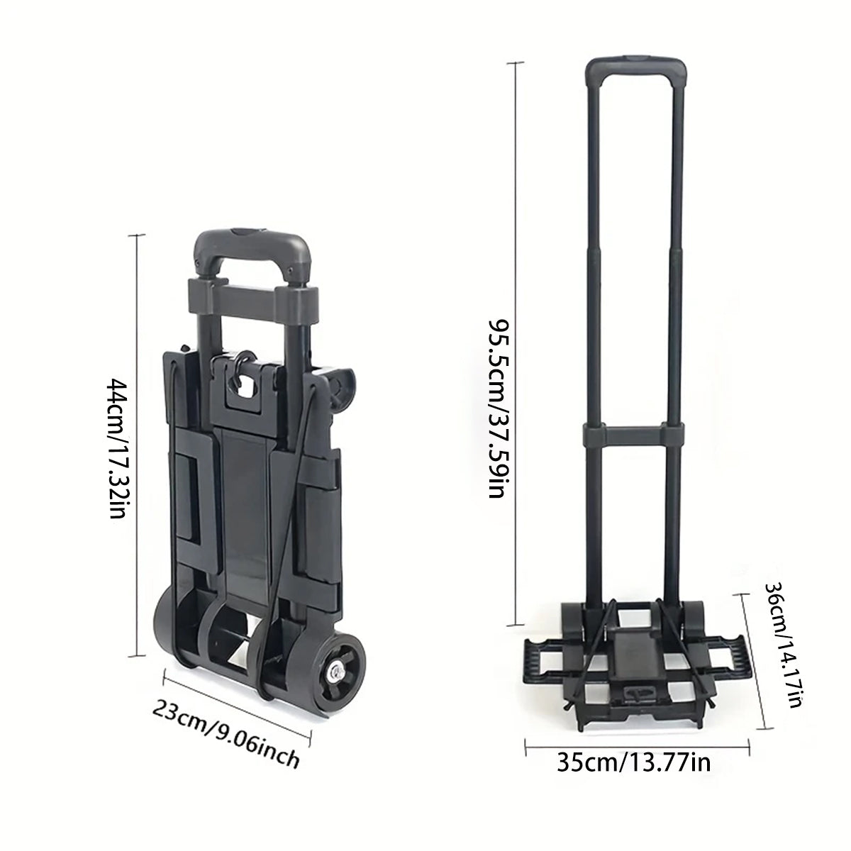 Foldable Shopping Trolley with Telescopic Handle