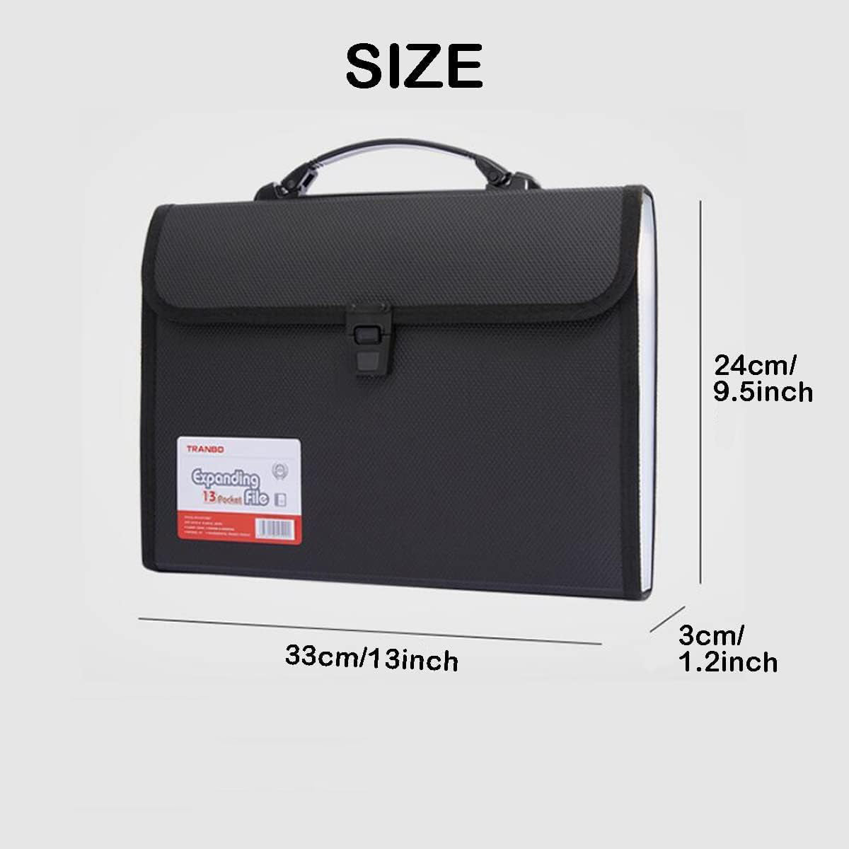 13 Layer File Bag Organizer Portable Handheld Document Case
