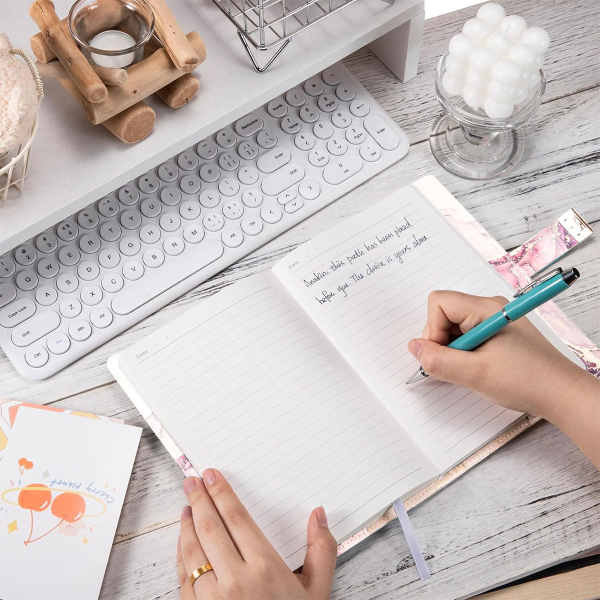 Lockable Password Notebook PU Cover for Planning