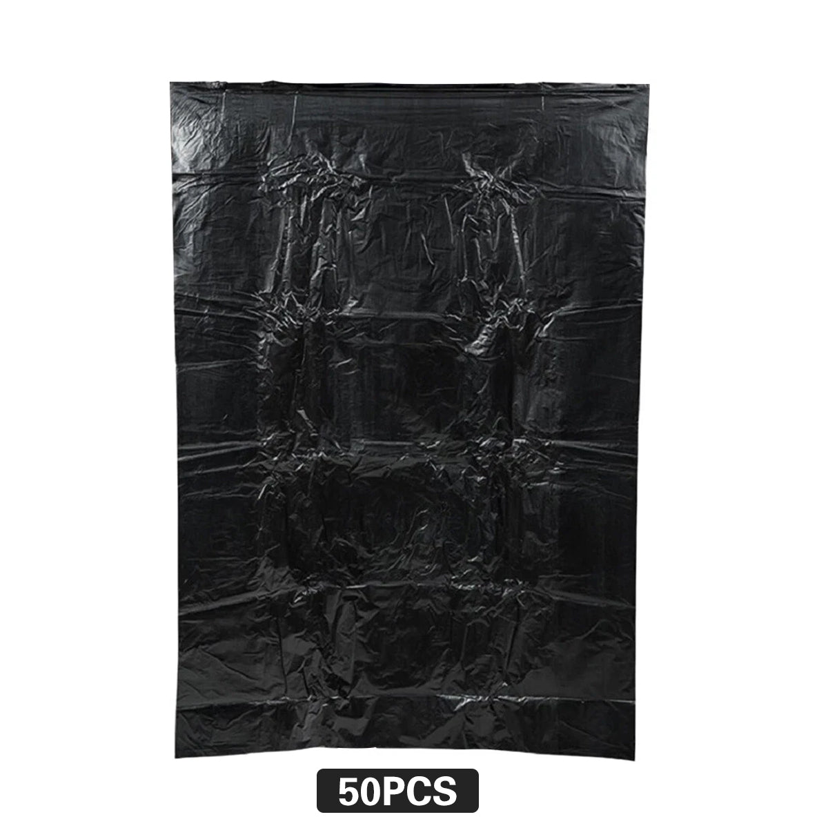 50pcs Heavy Duty Large Trash Bags 140x120cm Black