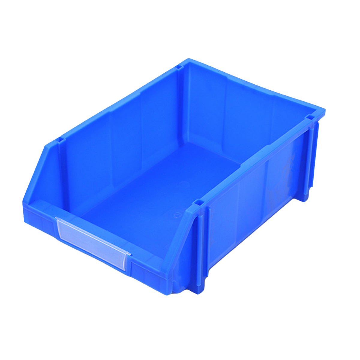 2pcs Slanted PE Storage Box with Label Clip